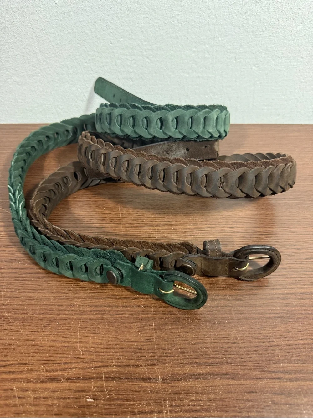 GAP Braided Leather Belts Vintage 90’s